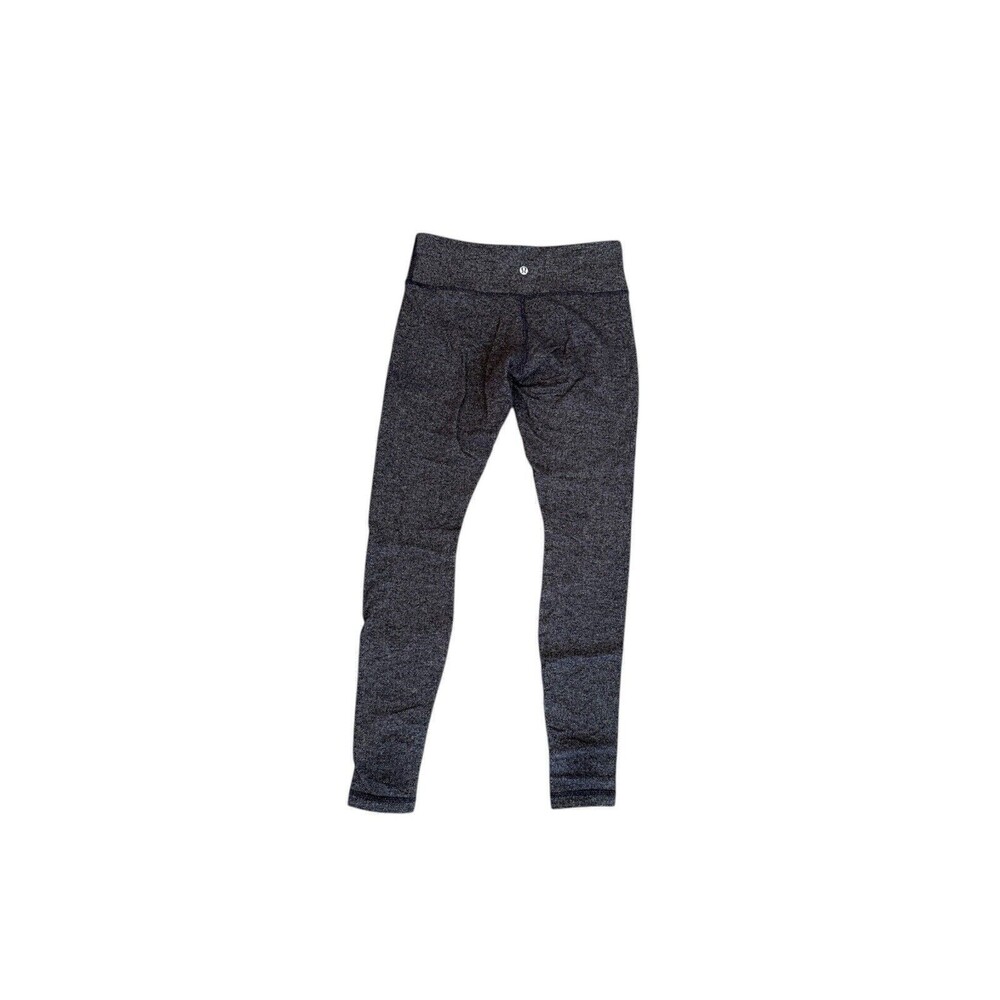 Lululemon Low rise Wunder Under Tight Herringbone Gray Black Leggings 32” S